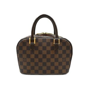 Louis Vuitton Handbag Saria Canvas Coated Bag Brown Damier Ebene